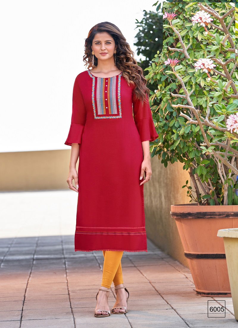 Mittoo Rihana Rayon Ethnic Wear Wholesale Designer Kurtis